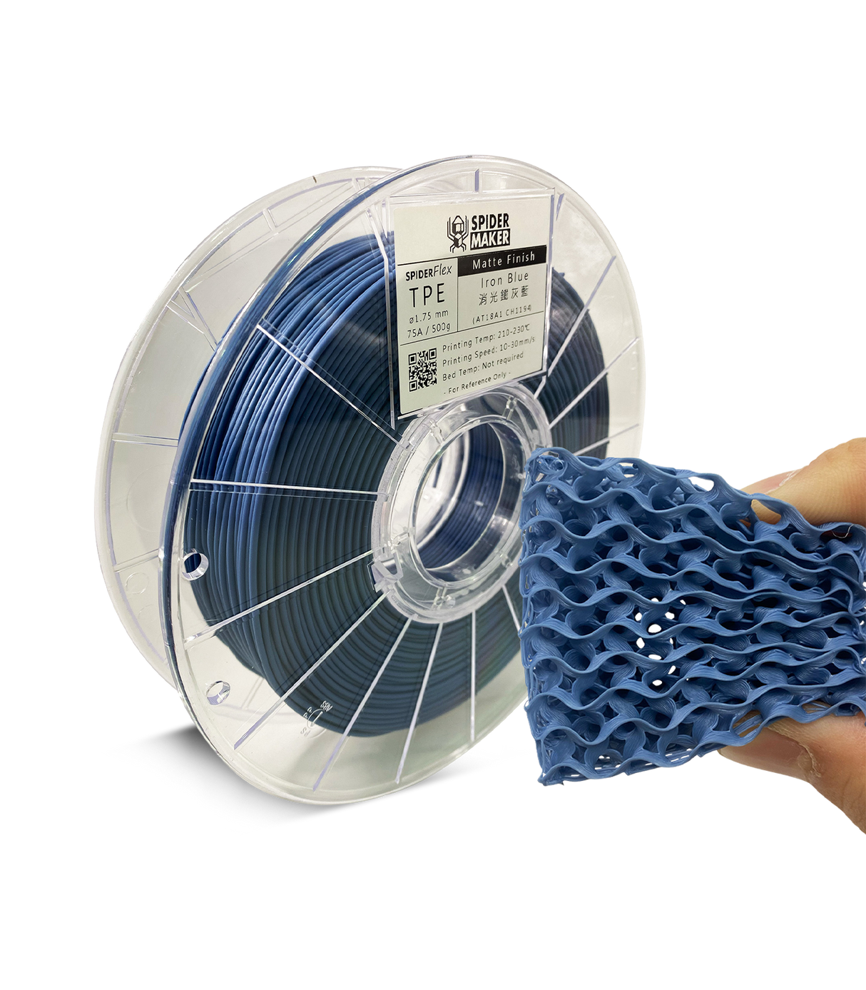 SpiderFlex Flexible TPE 3D Printer Filament