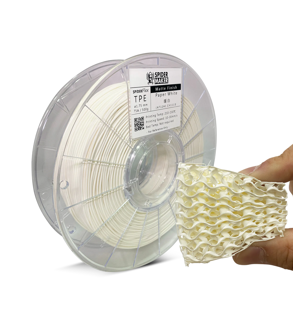 SpiderFlex Flexible TPE 3D Printer Filament