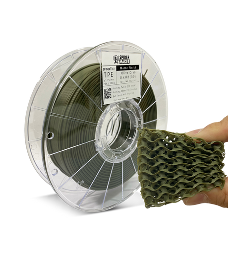 SpiderFlex Flexible TPE 3D Printer Filament