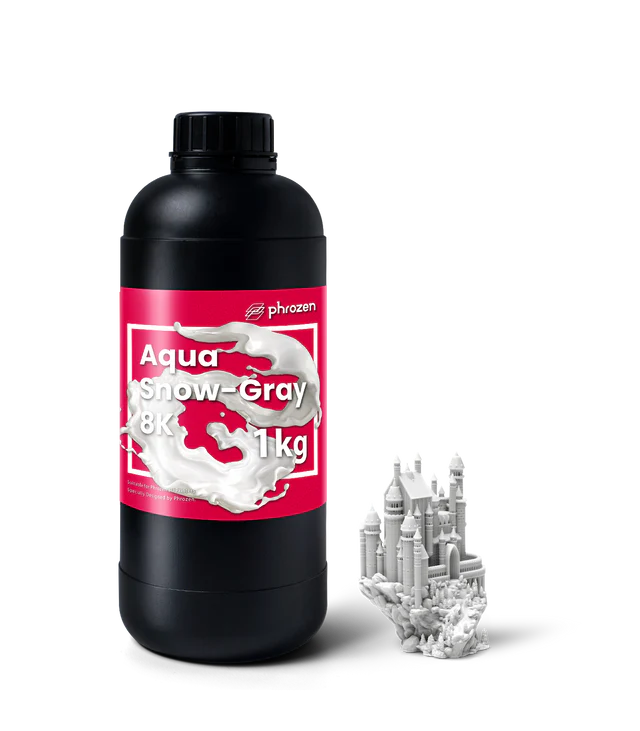 Phrozen High-Resolution Aqua 8K Resin- Snow Gray/1kg