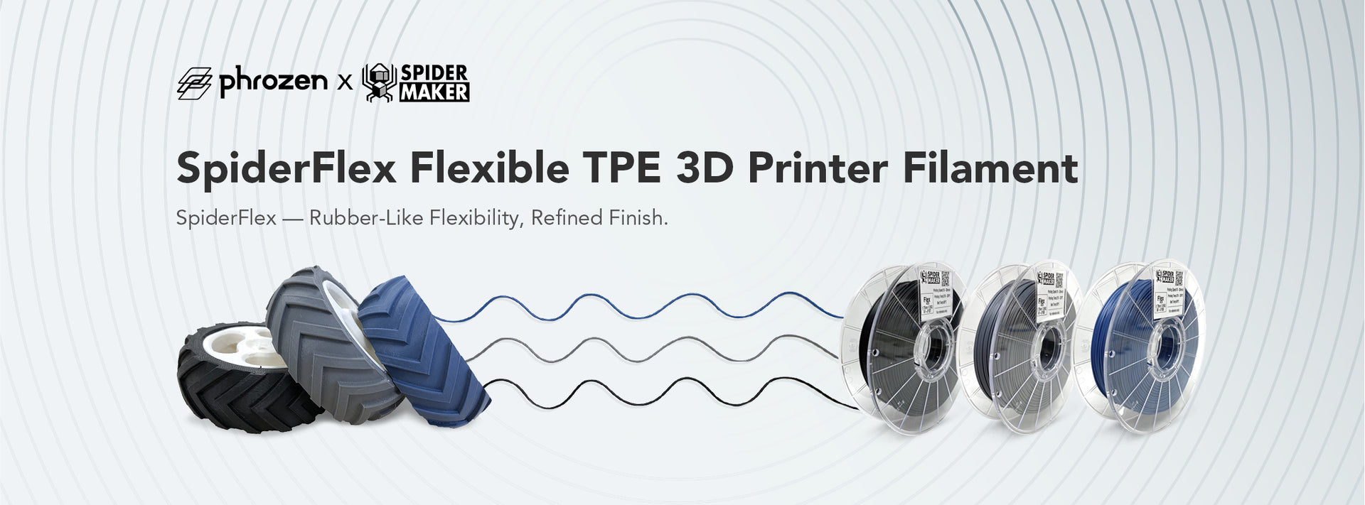 SpiderFlex Flexible TPE 3D Printer Filament – Phrozen US