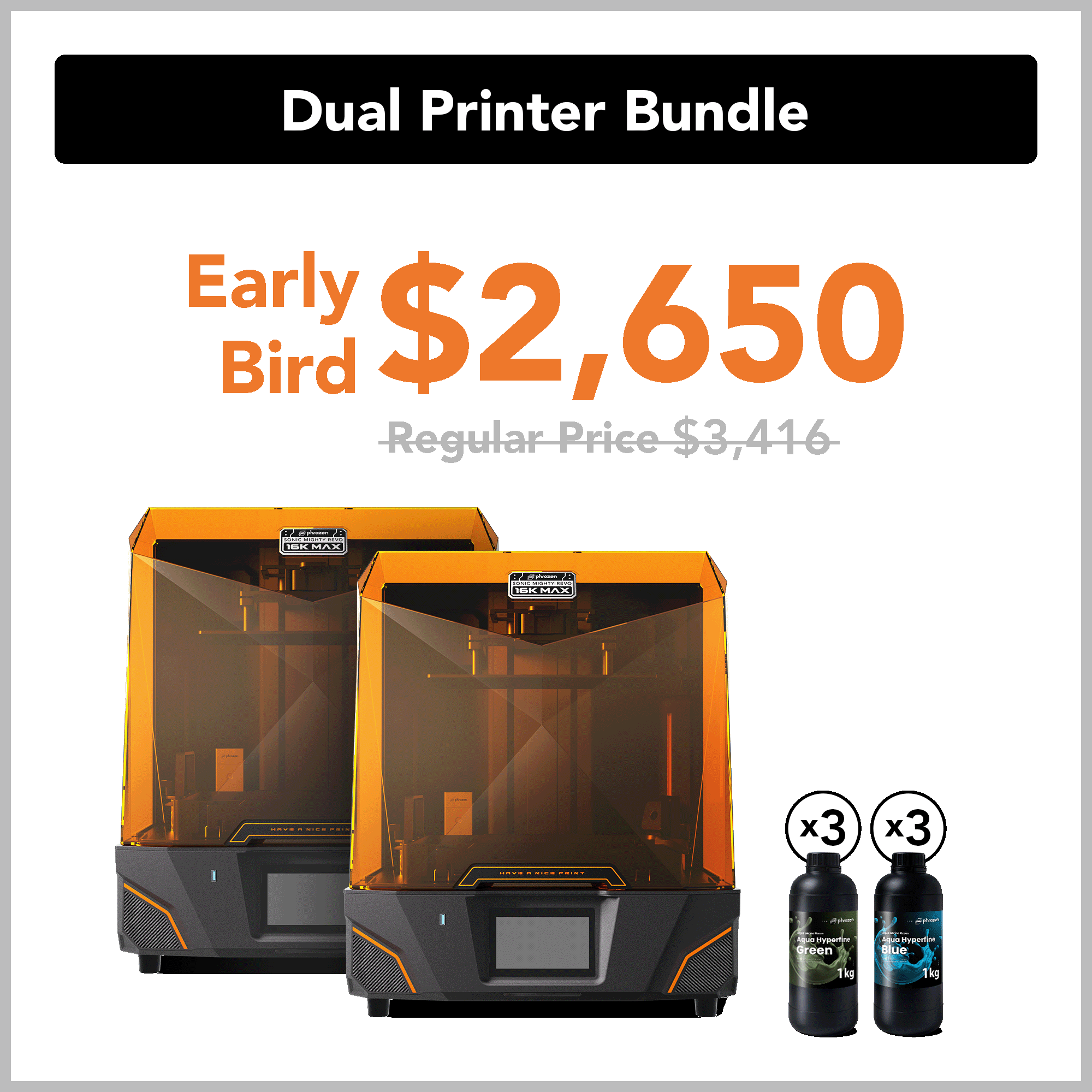 Revo MAX Dual Printer Bundle-Early Bird