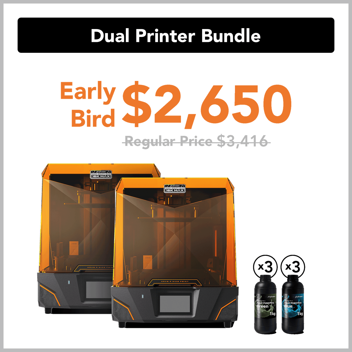 Revo MAX Dual Printer Bundle-Early Bird