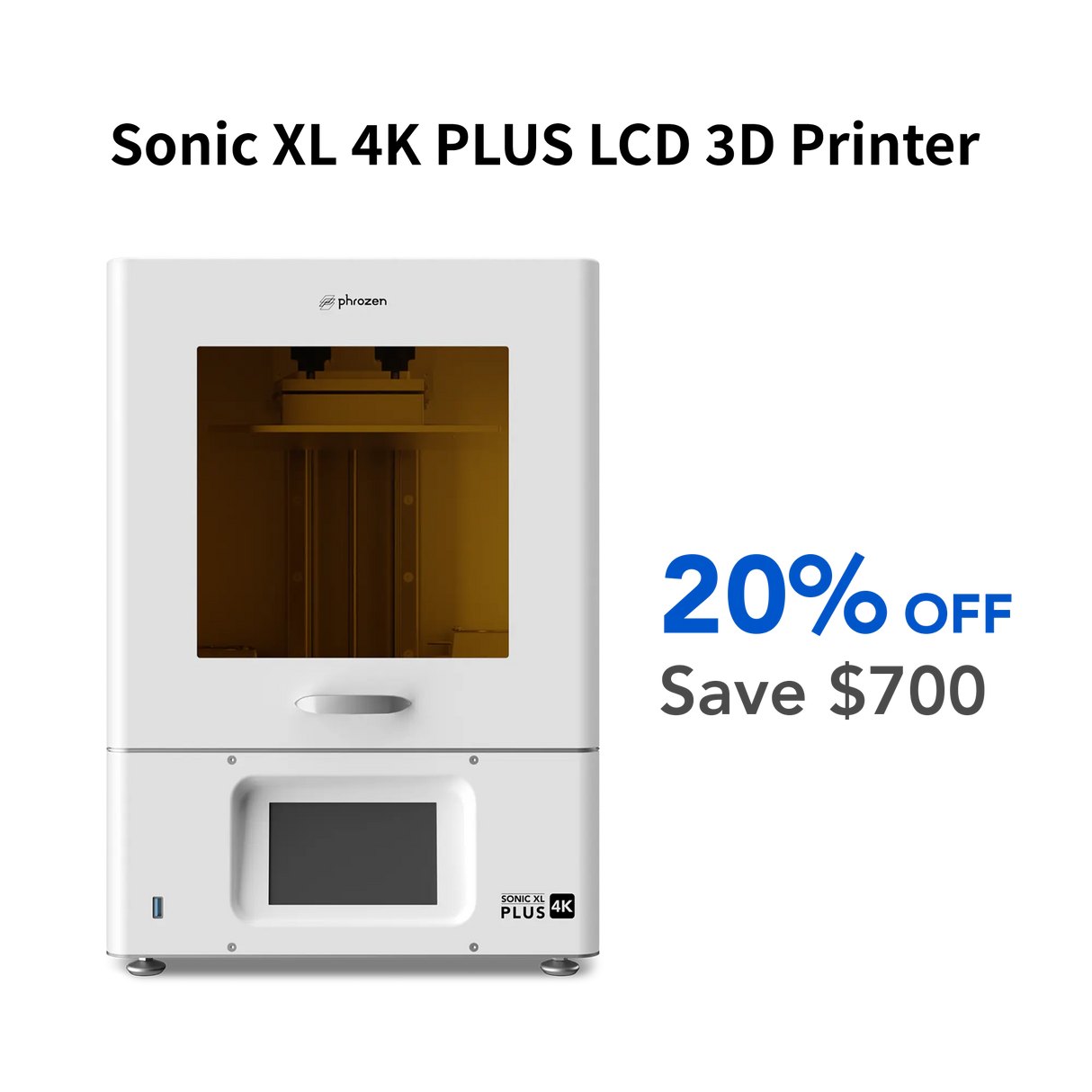 Sonic XL 4K PLUS LCD 3D Printer