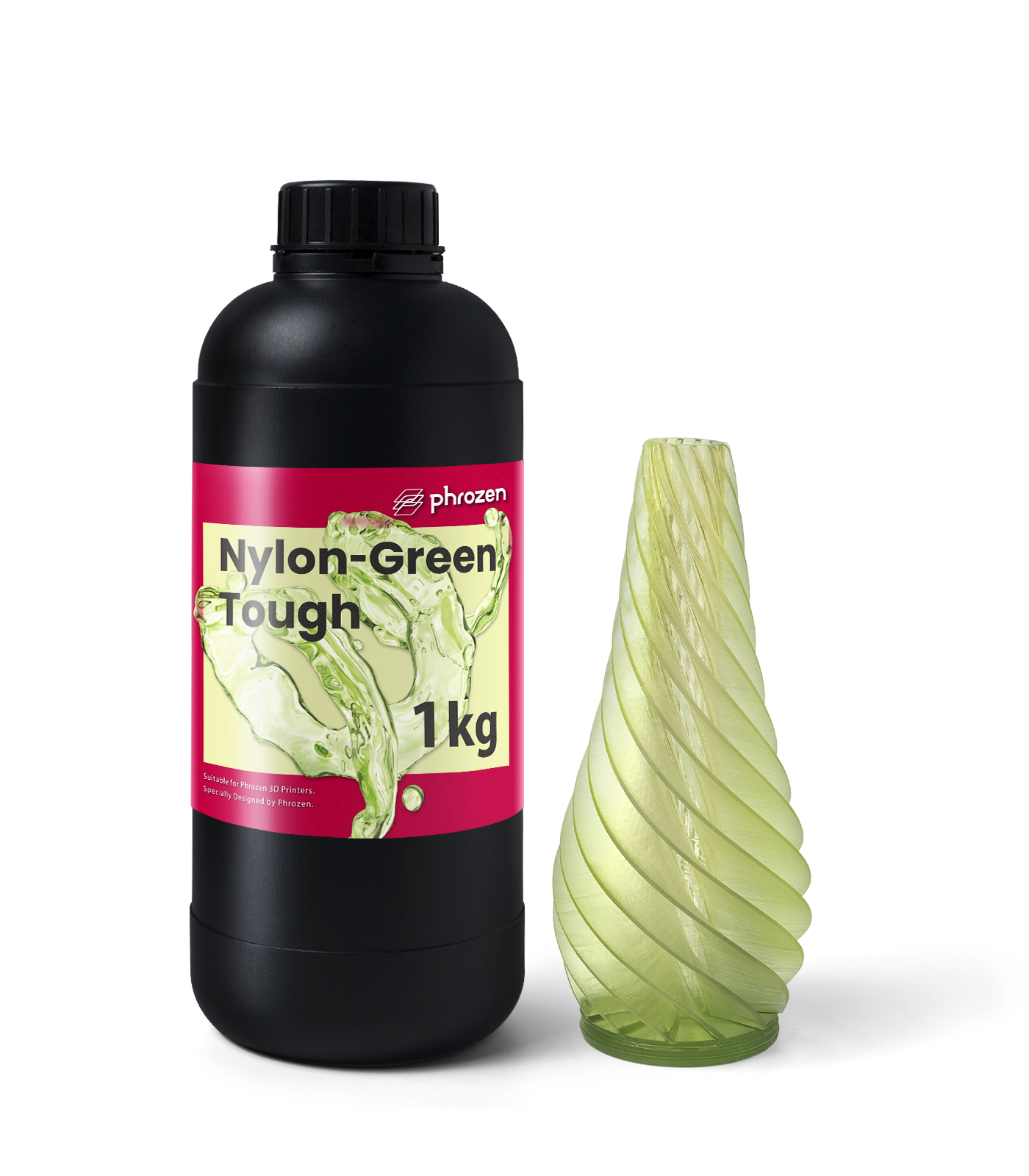 Phrozen Nylon-Green Tough 3D Printing Resin - Perfect for Functional 3D Printed Parts